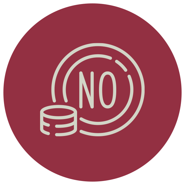 No minimum purchase requirements